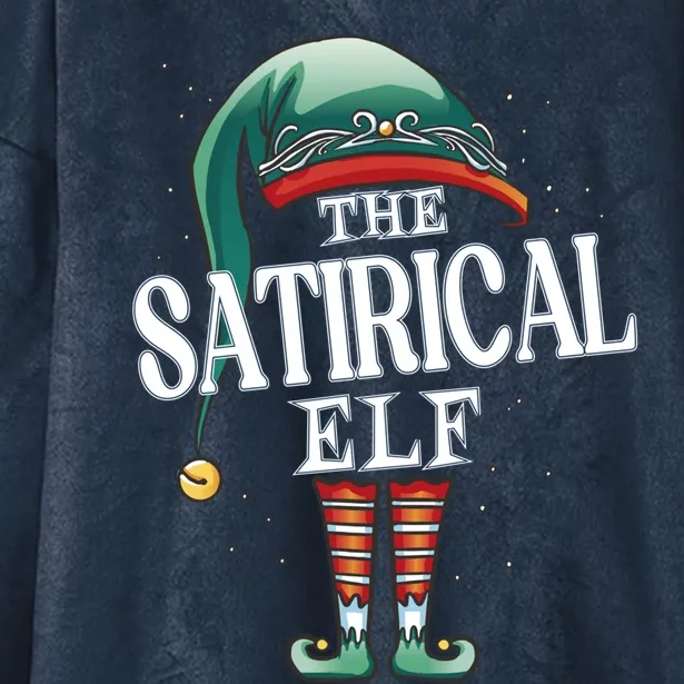 Satirical Elf Christmas Group Xmas Pajama Party Cute Gift Hooded Wearable Blanket