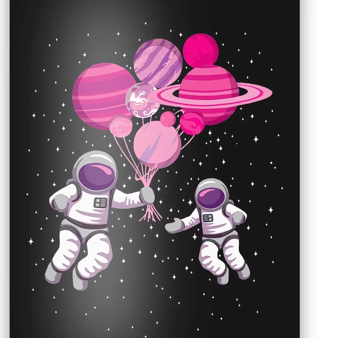 Space Exploration Cosmonaut Spaceman Alien Spaceship Poster