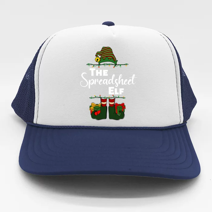 Spreadsheet Elf Christmas Tee Accountant Bookkeeper CPA Data Trucker Hat