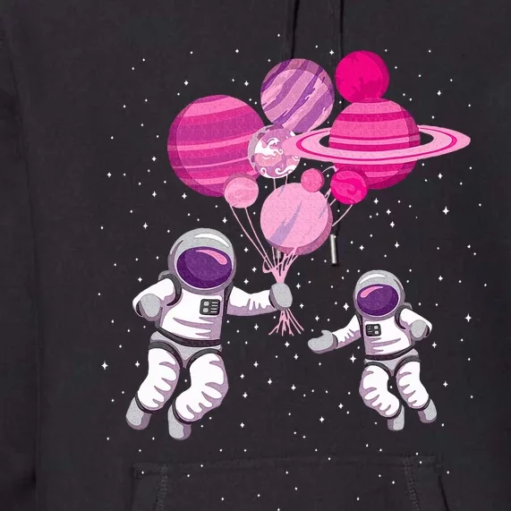 Space Exploration Cosmonaut SpaceMan Alien Spaceship Premium Hoodie