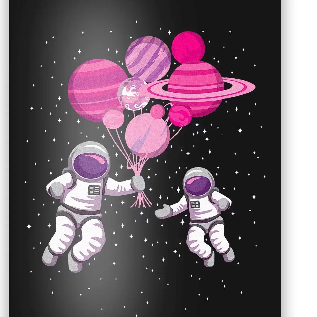 Space Exploration Cosmonaut Space Man Alien Spaceship Poster