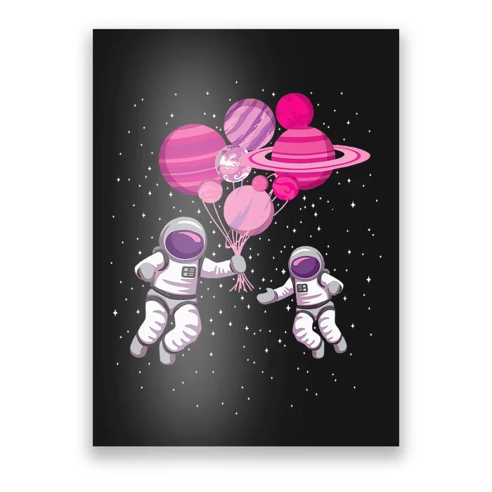 Space Exploration Cosmonaut Space Man Alien Spaceship Poster