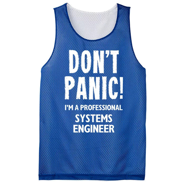 Systems Engineer Cool Gift Mesh Reversible Basketball Jersey Tank