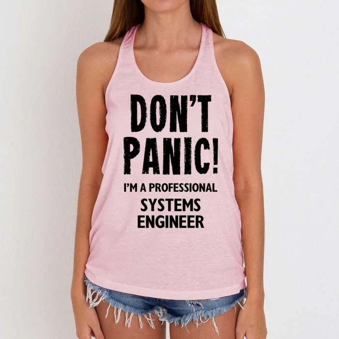 Systems Engineer Cool Gift Women's Knotted Racerback Tank