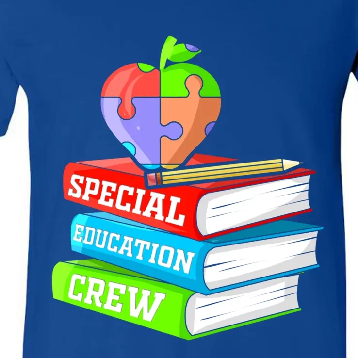 Special Education Crew Gift Special Education Teacher Gift V-Neck T-Shirt