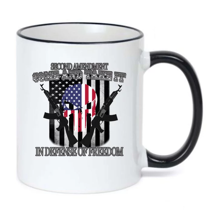 Second Amendment Come & Take It In Defense Of Freedom Black Color Changing Mug