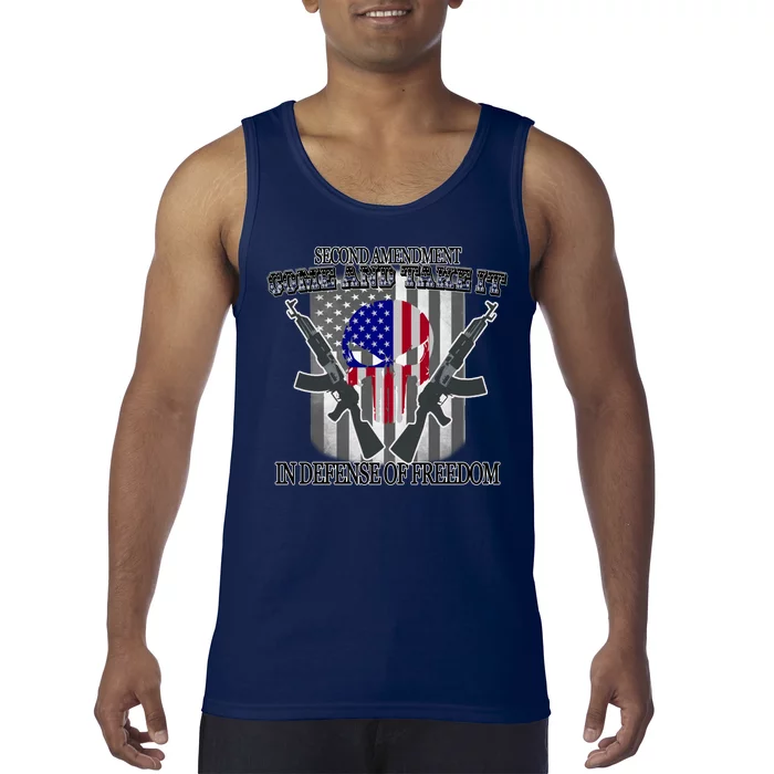 Second Amendment Come & Take It In Defense Of Freedom Tank Top