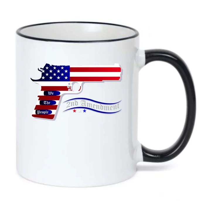 Second Amendment Support Hand Gun Black Color Changing Mug