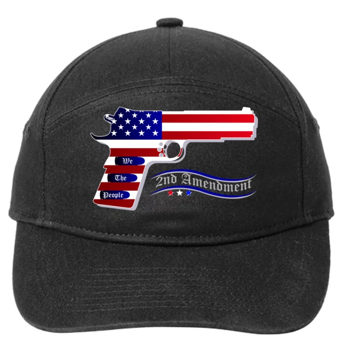 Second Amendment Support Hand Gun 7-Panel Snapback Hat