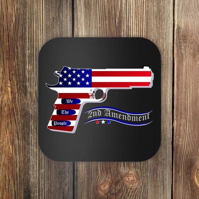 Second Amendment Support Hand Gun Coaster