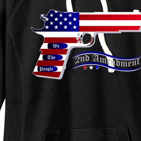 Second Amendment Support Hand Gun Women's Fleece Hoodie