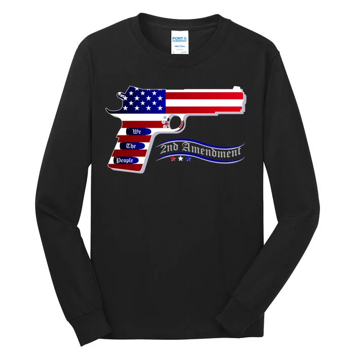 Second Amendment Support Hand Gun Tall Long Sleeve T-Shirt