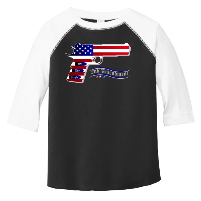 Second Amendment Support Hand Gun Toddler Fine Jersey T-Shirt