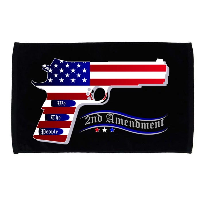 Second Amendment Support Hand Gun Microfiber Hand Towel