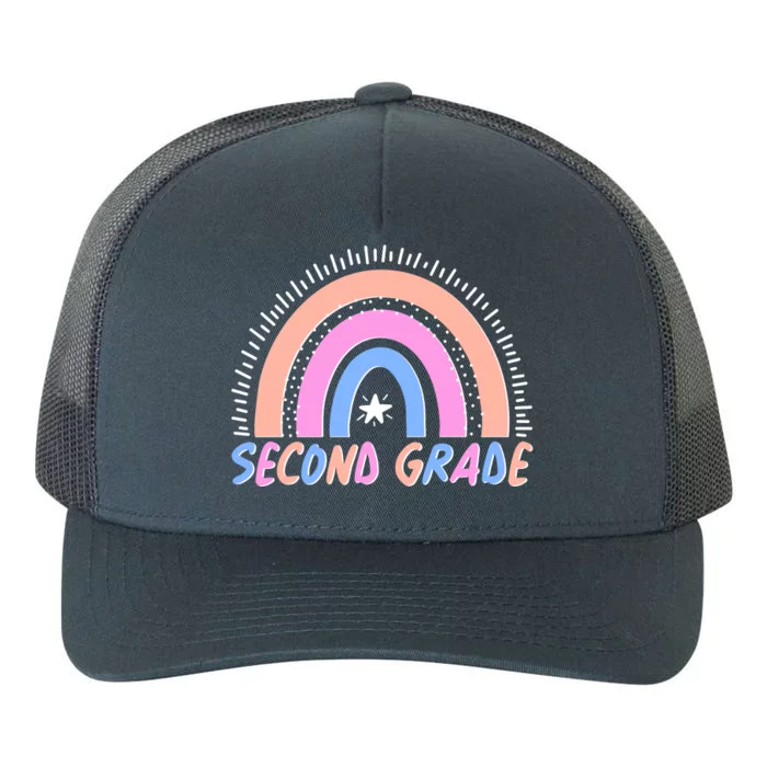 Second Grade Pastel Rainbow Yupoong Adult 5-Panel Trucker Hat