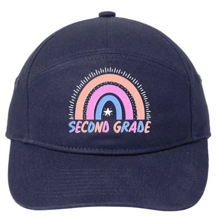 Second Grade Pastel Rainbow 7-Panel Snapback Hat