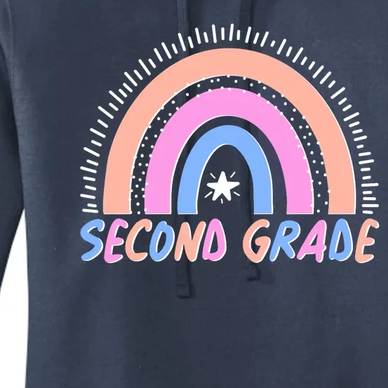 Second Grade Pastel Rainbow Women's Pullover Hoodie