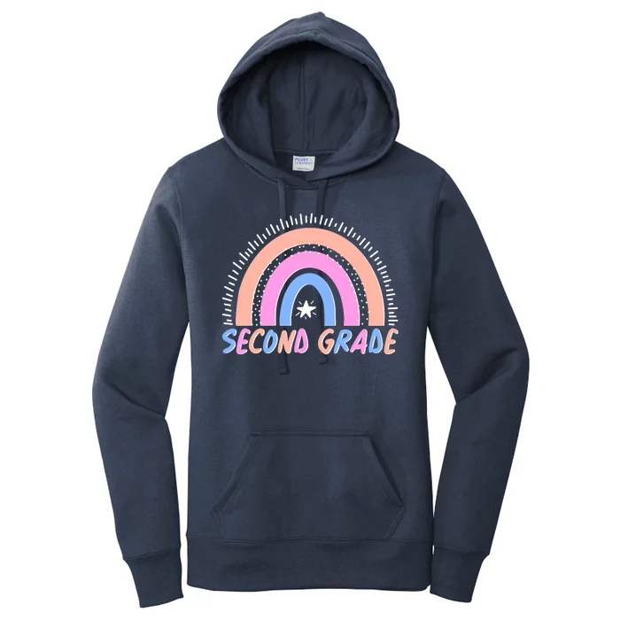 Second Grade Pastel Rainbow Women's Pullover Hoodie