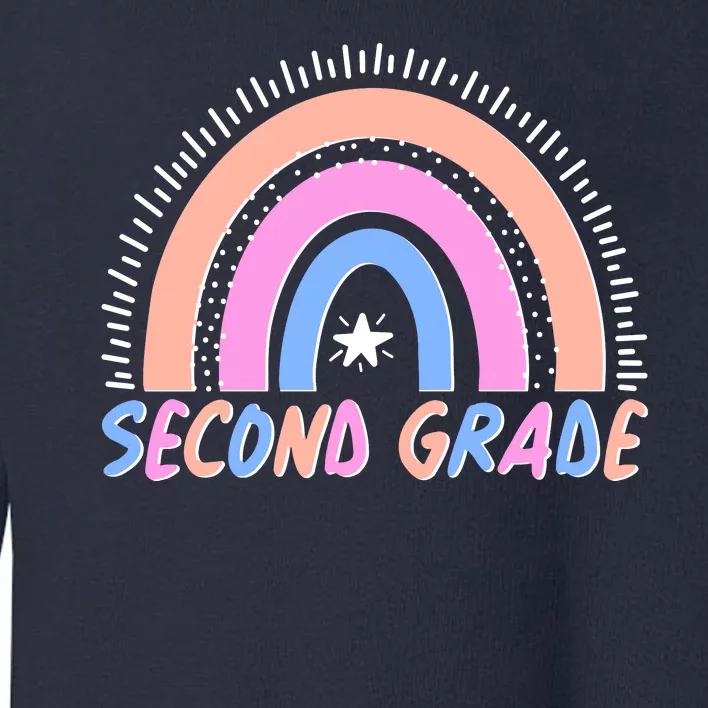 Second Grade Pastel Rainbow Toddler Sweatshirt