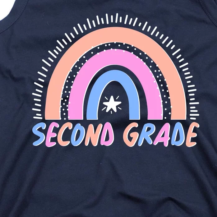 Second Grade Pastel Rainbow Tank Top