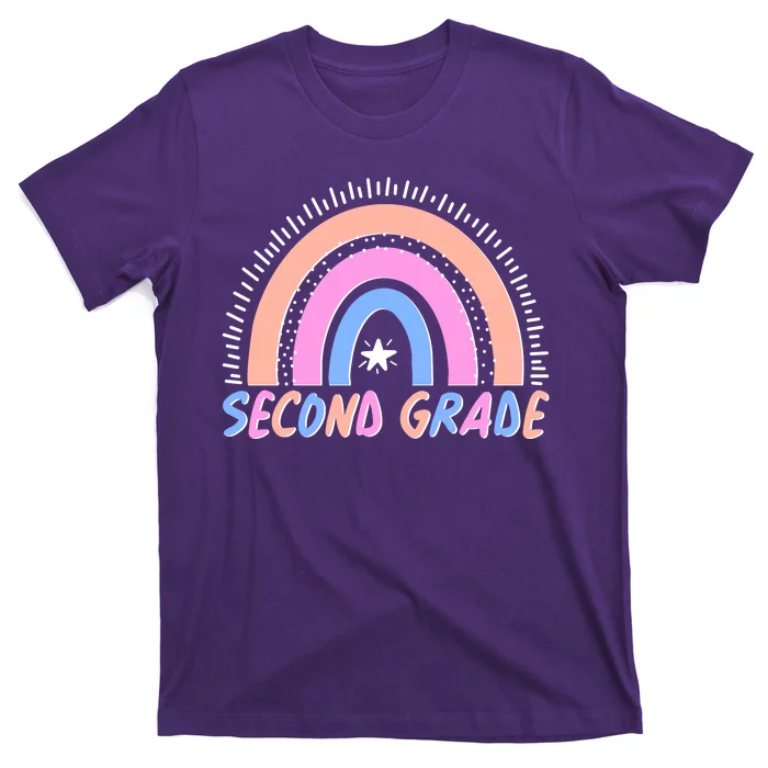 Second Grade Pastel Rainbow T-Shirt