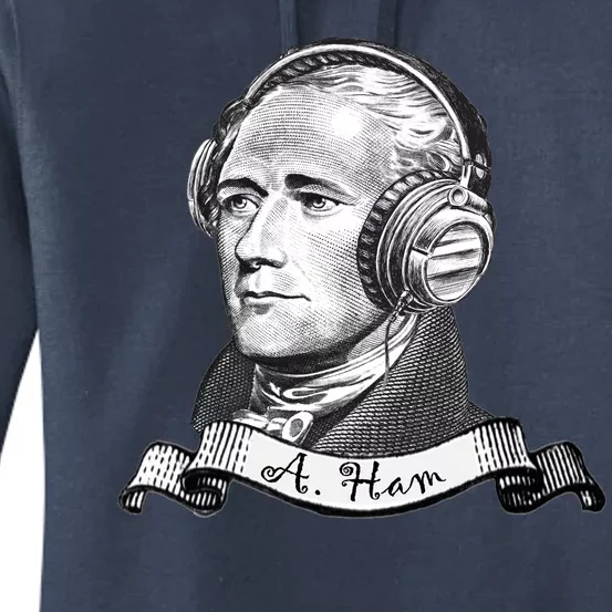 Secretary Alexander Hamilton A. Ham Headphones Women's Pullover Hoodie