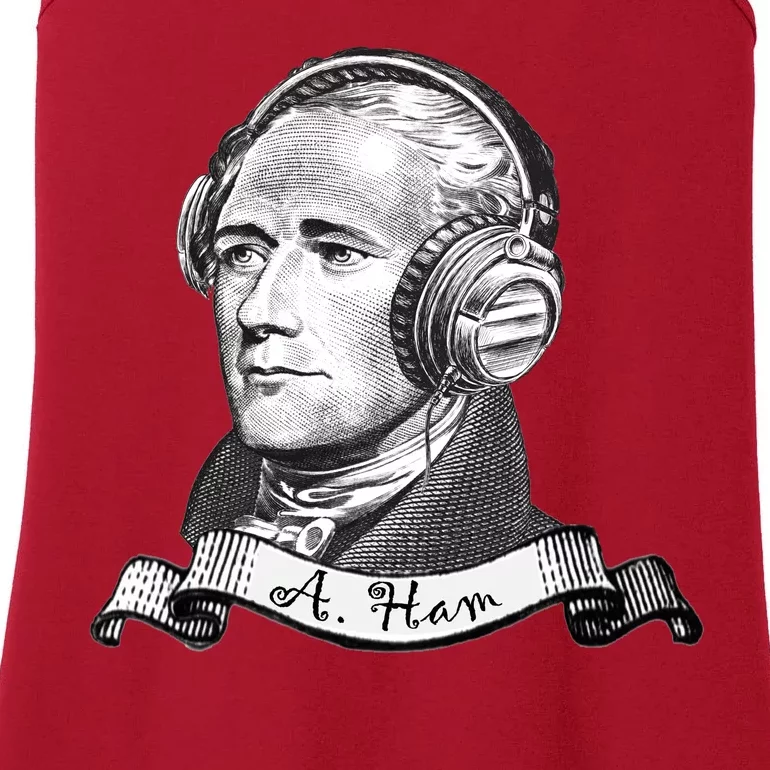 Secretary Alexander Hamilton A. Ham Headphones Ladies Essential Tank