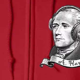 Secretary Alexander Hamilton A. Ham Headphones Full Zip Hoodie