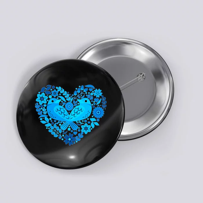 Secrets Blur Bird Heart Button