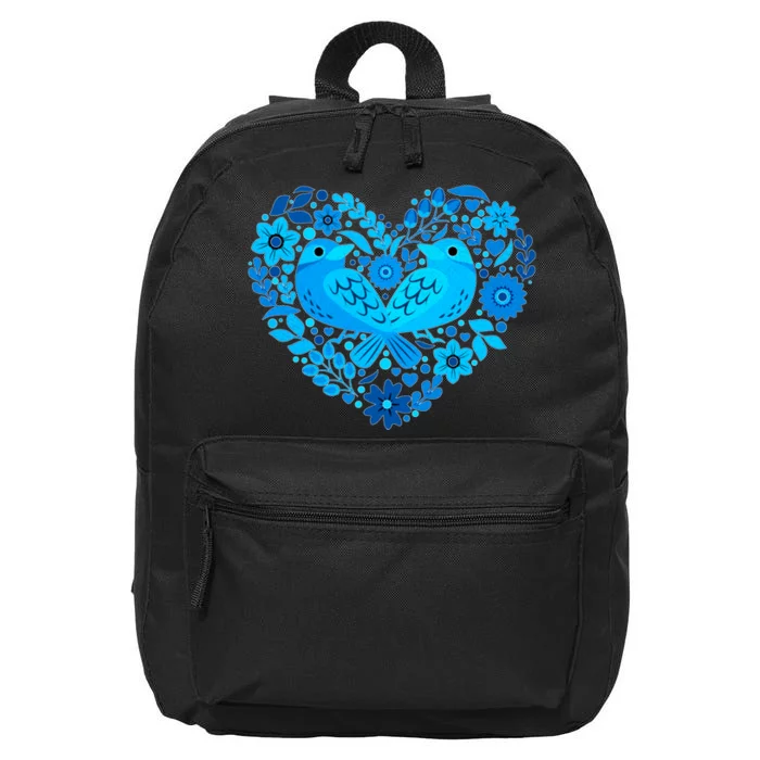 Secrets Blur Bird Heart 16 in Basic Backpack