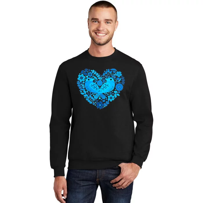 Secrets Blur Bird Heart Tall Sweatshirt