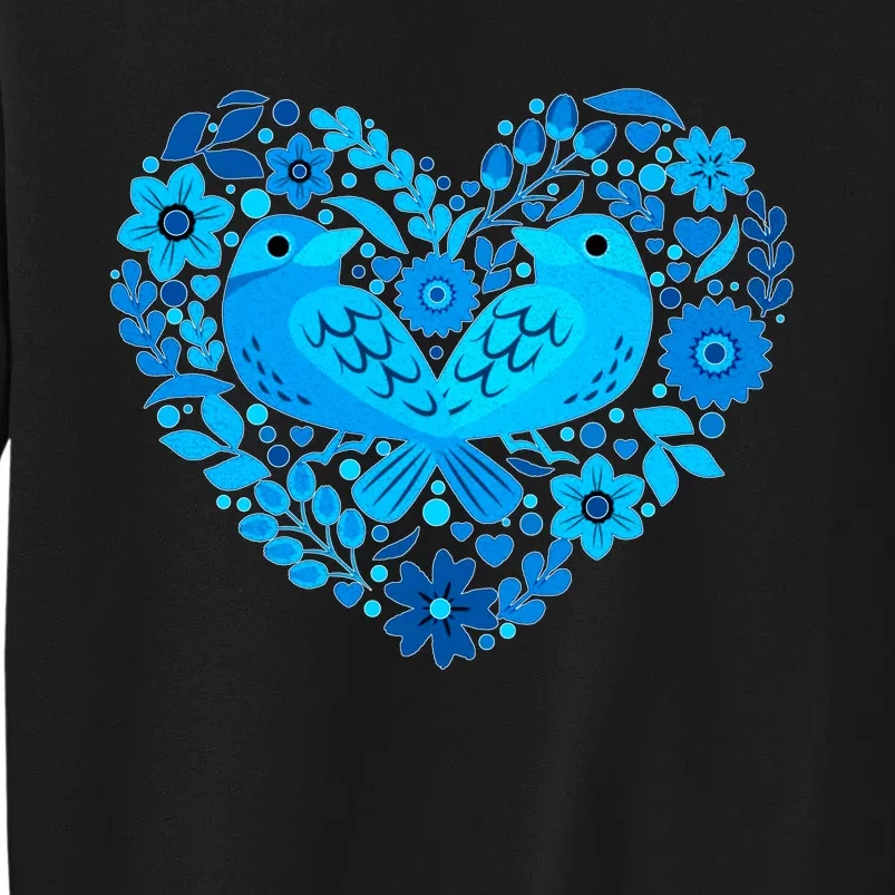 Secrets Blur Bird Heart Tall Sweatshirt