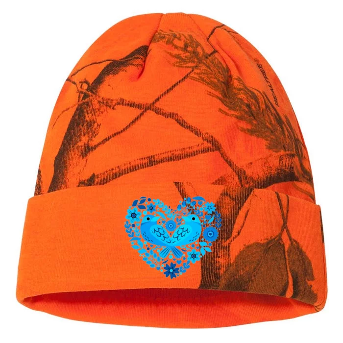 Secrets Blur Bird Heart Kati - 12in Camo Beanie