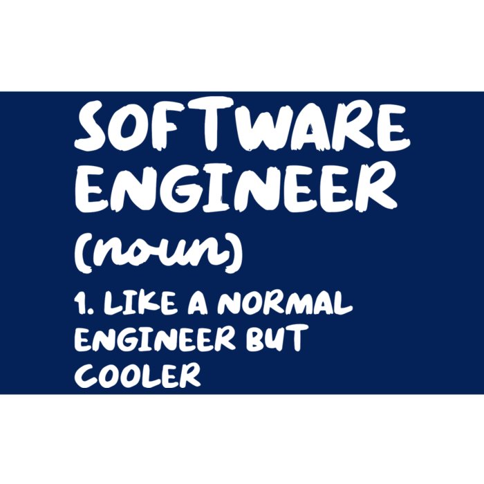 Software Engineer Definition Funny Engineering Bumper Sticker