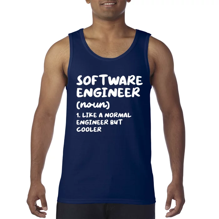 Software Engineer Definition Funny Engineering Tank Top