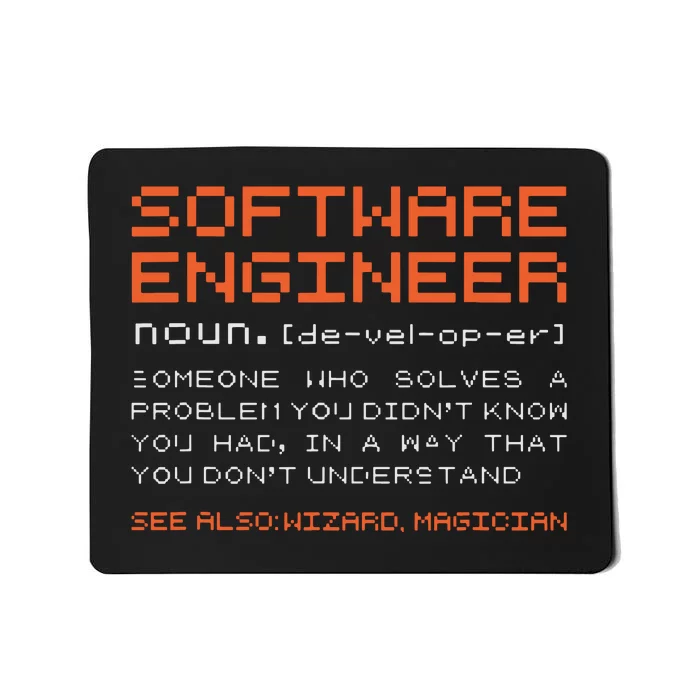 Software Engineer Developer Definition Programming Mousepad