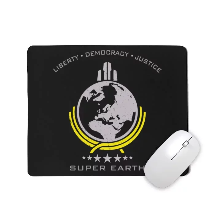 Super Earth Diving Into Hell For Liberty Mousepad