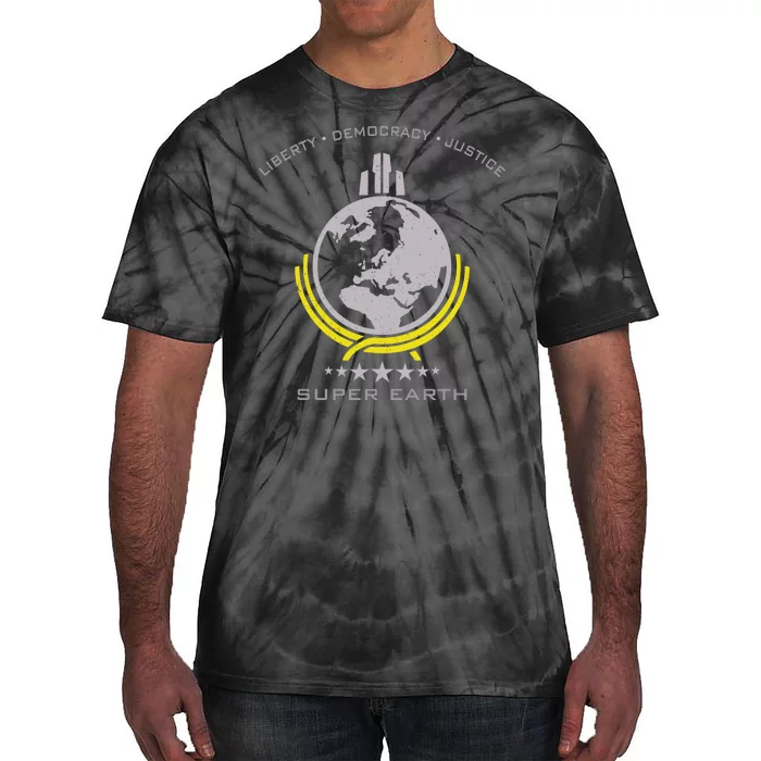 Super Earth Diving Into Hell For Liberty Tie-Dye T-Shirt