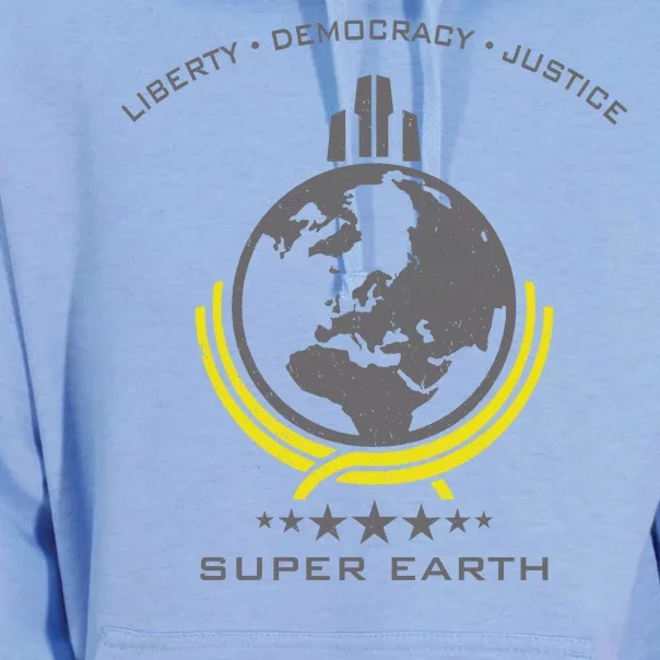 Super Earth Diving Into Hell For Liberty Unisex Surf Hoodie