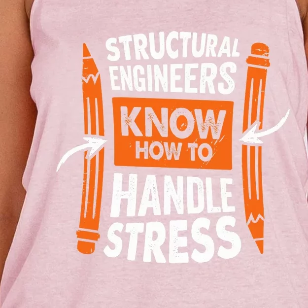 Structural Engineering Design For A Civil Engineer Women's Knotted Racerback Tank