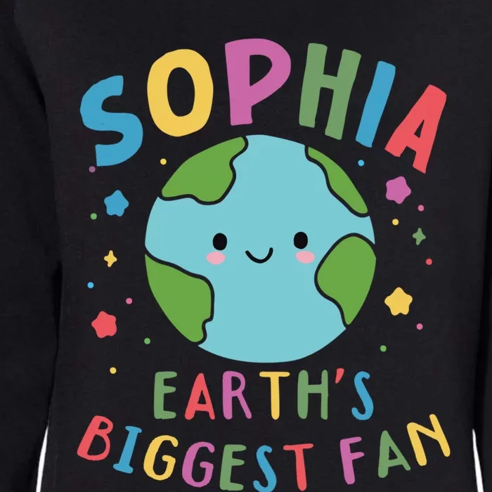 Sophia Earth Day 2024 Cute Name Personalized Gift Womens California Wash Sweatshirt