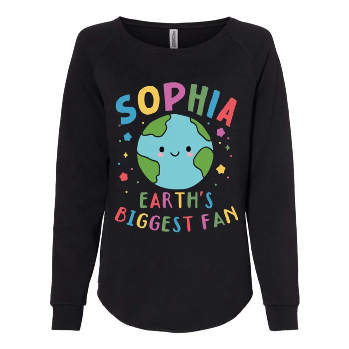 Sophia Earth Day 2024 Cute Name Personalized Gift Womens California Wash Sweatshirt