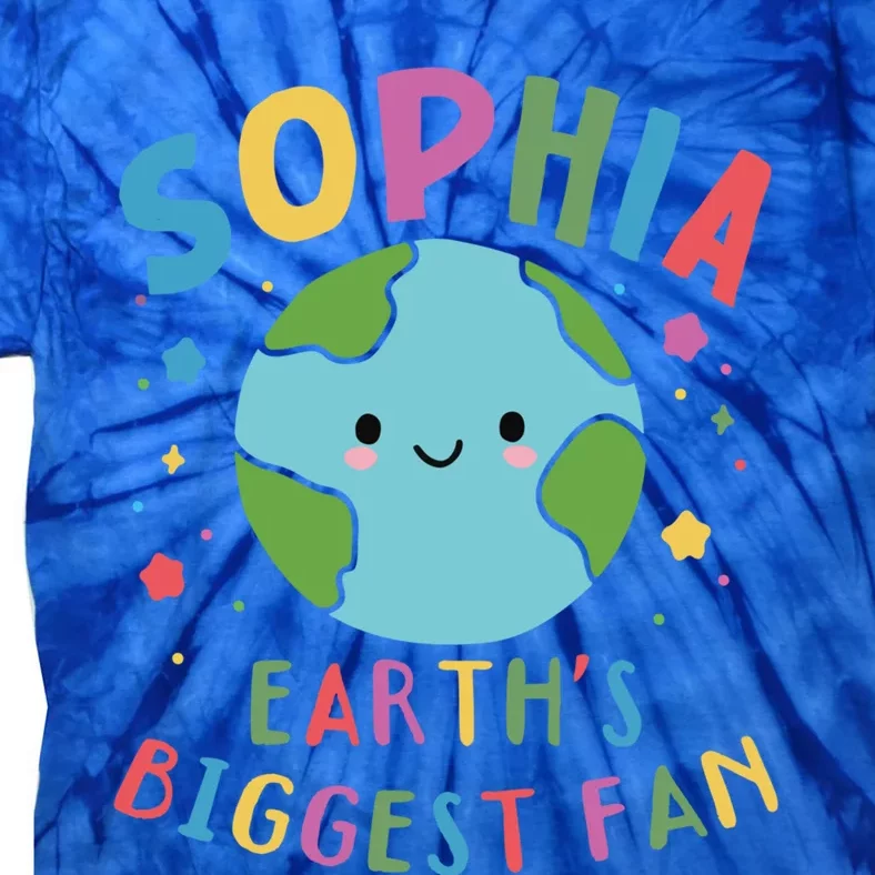 Sophia Earth Day 2024 Cute Name Personalized Gift Tie-Dye T-Shirt