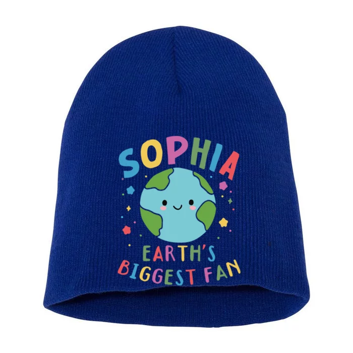 Sophia Earth Day 2024 Cute Name Personalized Gift Short Acrylic Beanie