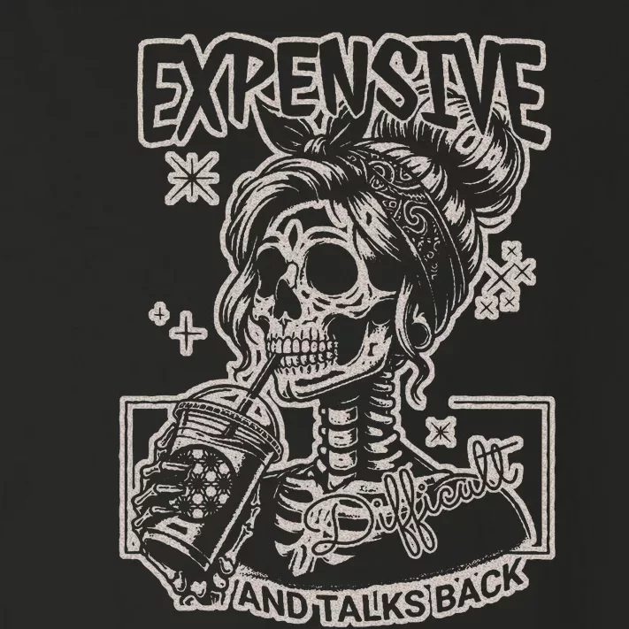 Skeleton Expensive Difficult And Talks Back Toddler Long Sleeve Shirt