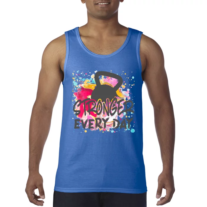 Stronger Every Day Workout And Fitness Gift Tank Top