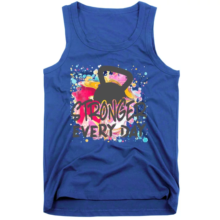 Stronger Every Day Workout And Fitness Gift Tank Top