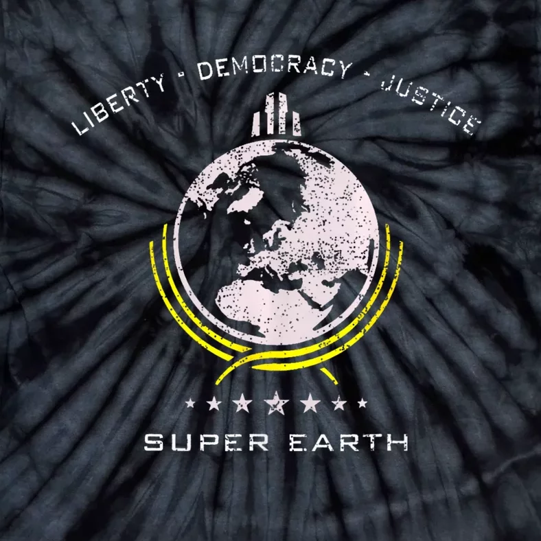 Super Earth Diving Into Hell For Liberty Tie-Dye T-Shirt