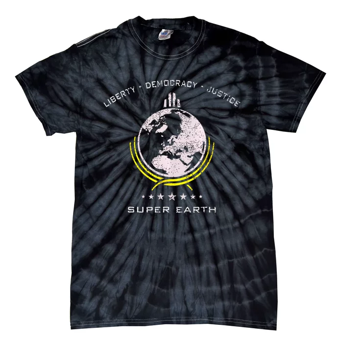 Super Earth Diving Into Hell For Liberty Tie-Dye T-Shirt