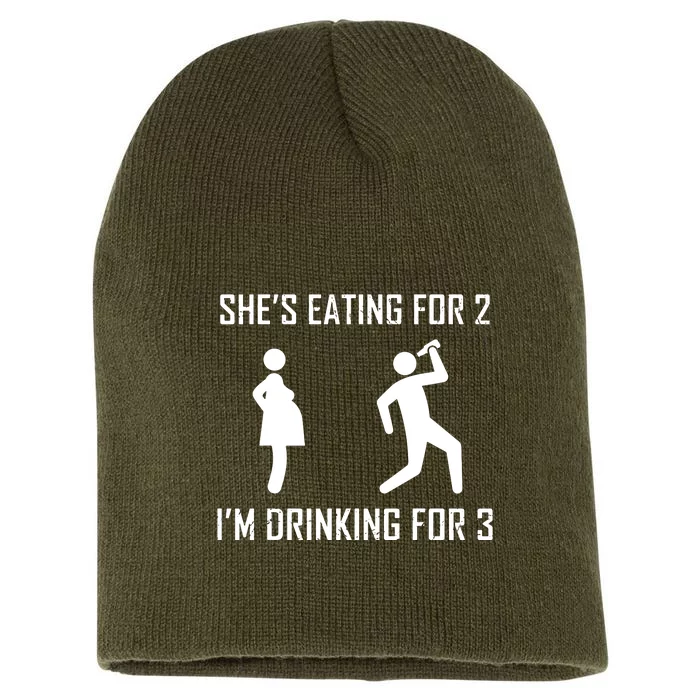 Shes Eating Design Short Acrylic Beanie